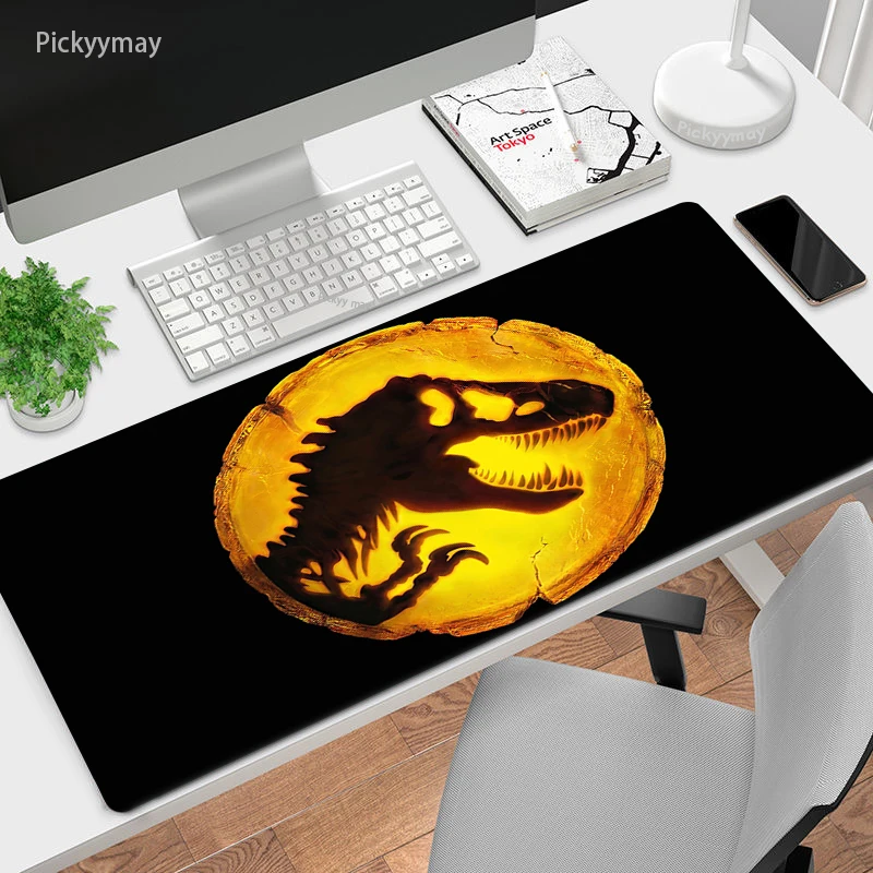 Large Mouse Pad Anime Gaming Mousepad Jurassic Park Mause Pad Gamer 90x40cm Mouse Mat Office Table Carpet PC Desk Play Mat 