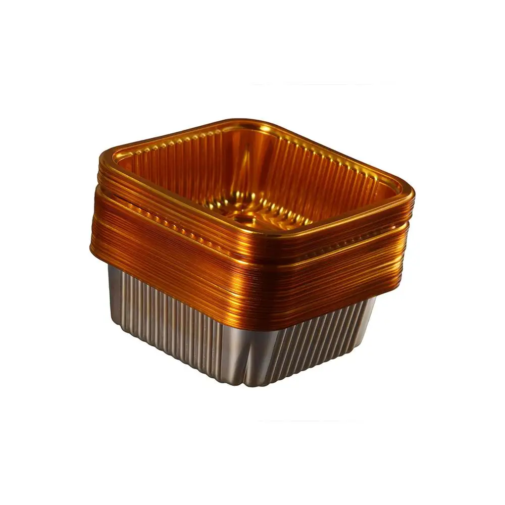 100Pcs Cupcake Disposable Individual Packaging Box Mooncake Tray Cake Holder Mousse Container