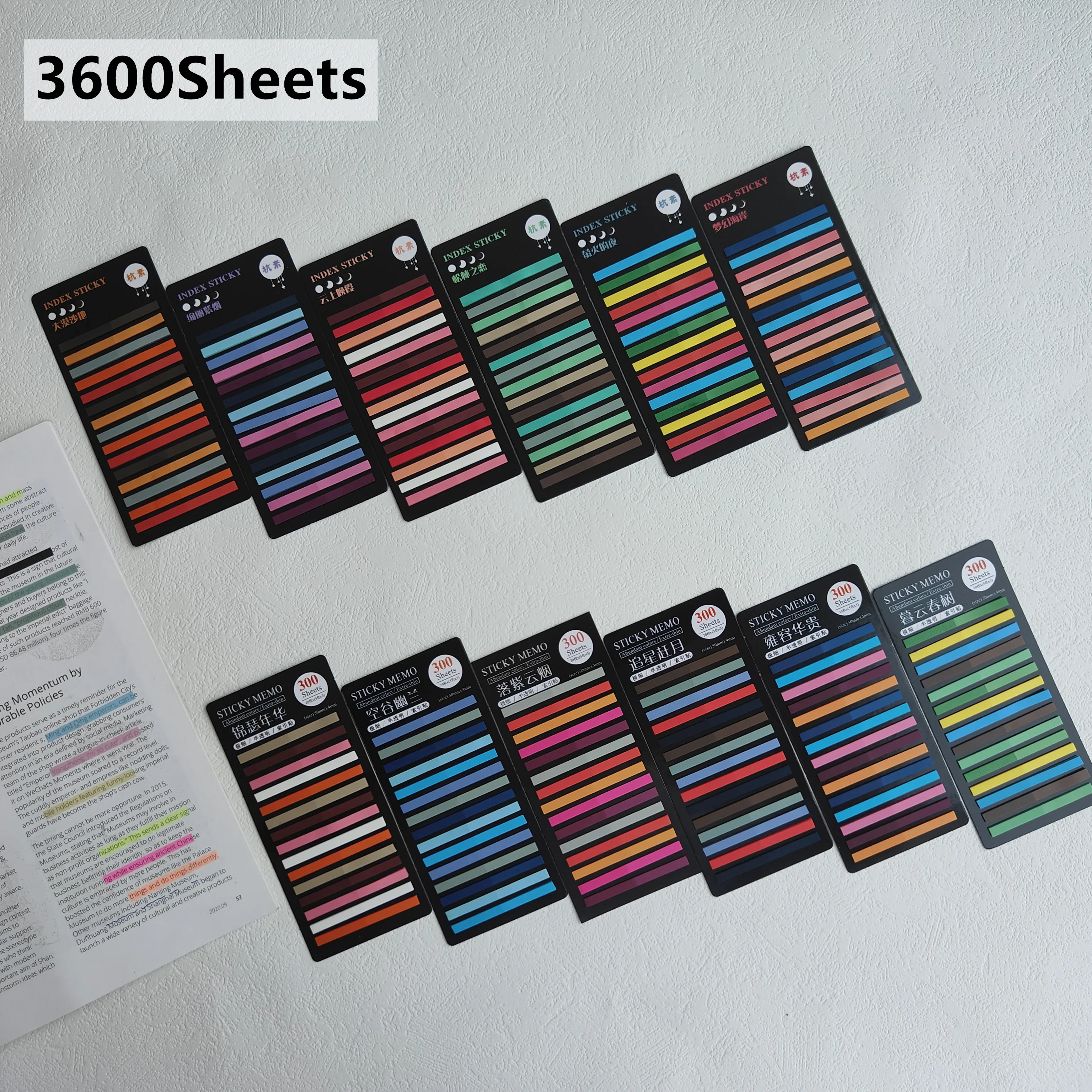 3600 Vellen Plakbriefje Transparant Plakbriefje Index Tabs Markeert Plakbriefje Voor Pagina Marker Planner Stickers Kantoor School