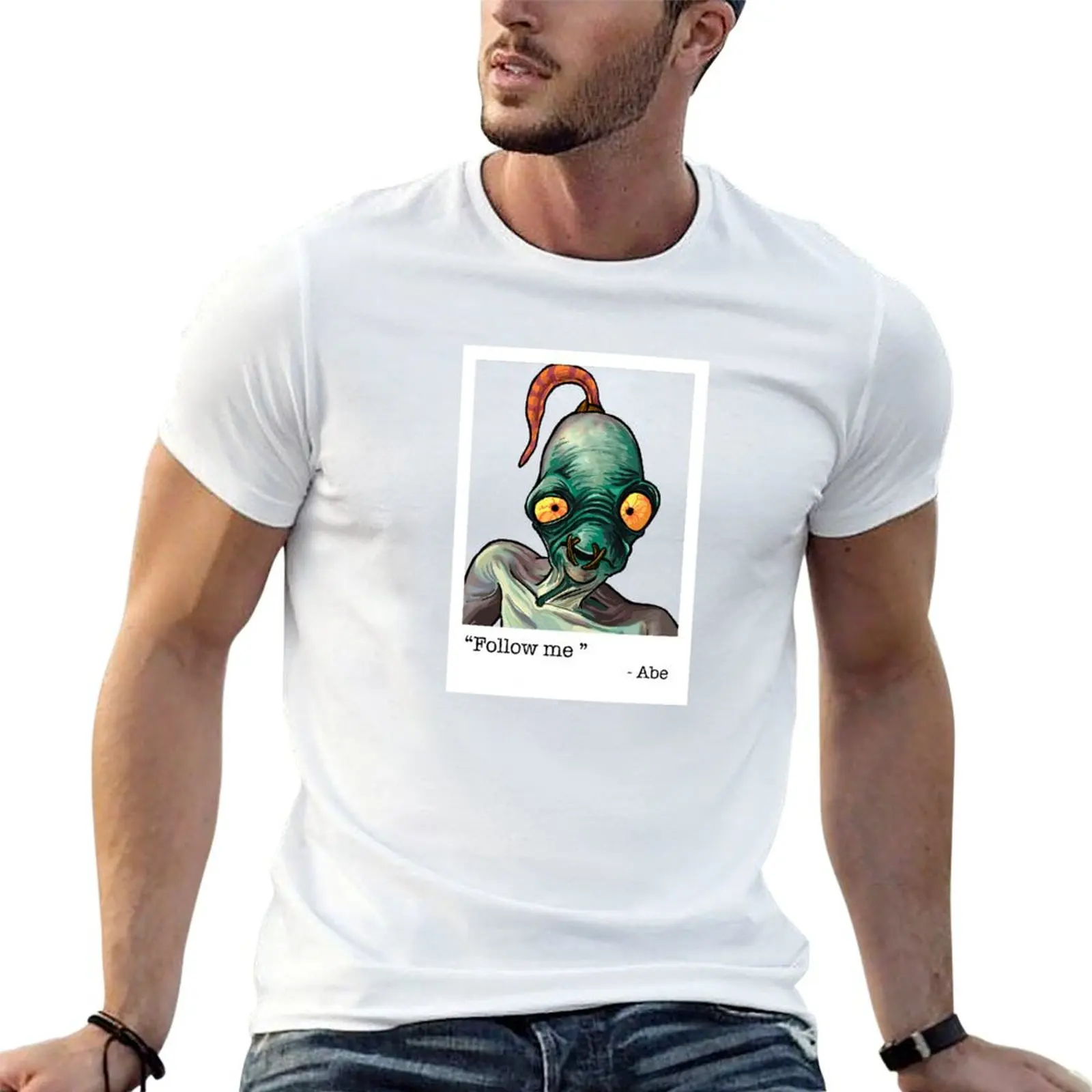 

Abe designer Me 100% man tshirt T-Shirt t cotton shirt Follow