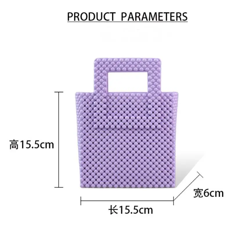 New Fashion Jelly Bags Pvc Weave Handbagsfemale Shoulder Bags Crossbody Bags Durable Dirt Easy Wash Leisure Women Square Bag ﻿