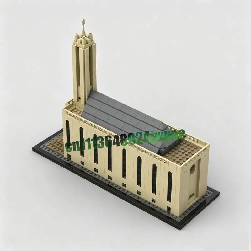 NEW 1189Parts Church MOC Model Custom Puzzle DIY Assembly Building Blocks Creative Architecture Toy Educational Collection Gift