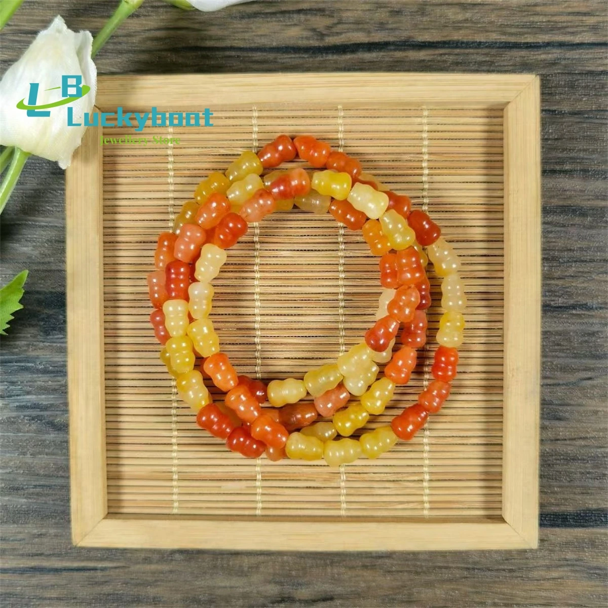 Wholesale Of Xinjiang Golden Silk Jade Hulu Multi Loop Bracelets With Multi Treasure Colors Men's And Women's Fashionable Gifts