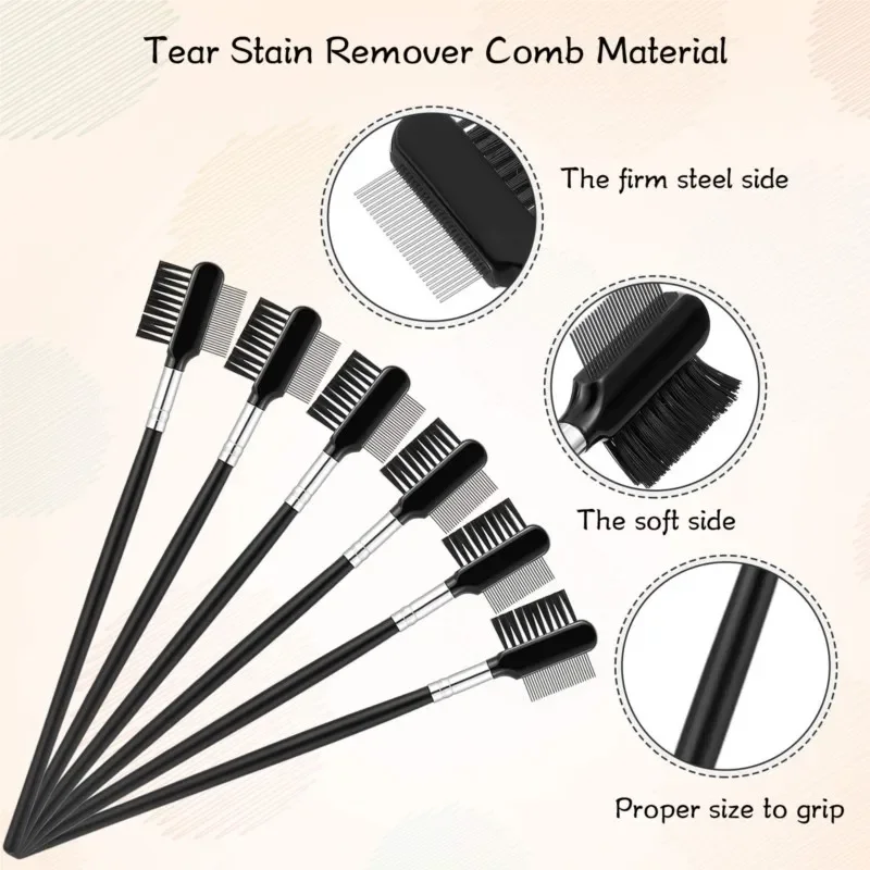 Pet Facial Cleaning Comb Removes Tear Stains Eye-poop Comb Dog Hair Repair Scissors Cat Hair Comb Pet Clean Supplies Accessories