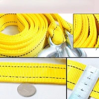 Pkx 1 Pcs 4M Car Tow Cable Heavy Duty Strap Hooks Van Road Recovery Car Accessories 5 Ton Trailer Rope Towing Pull Rope