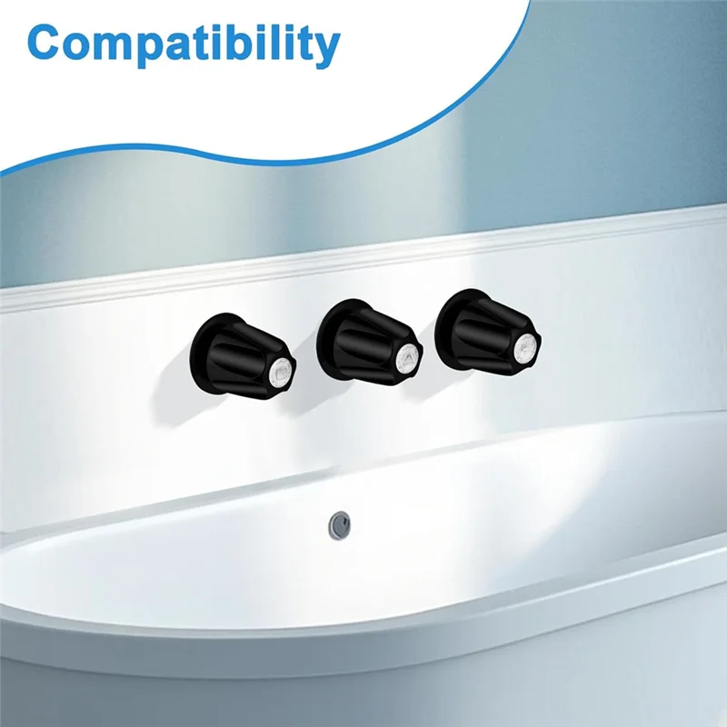 GYTB-Metal 3 قطع استبدال مقبض الدش الأسود، لسعر Pfister Verve ومقبض صنبور حوض الاستحمام/الدش #2