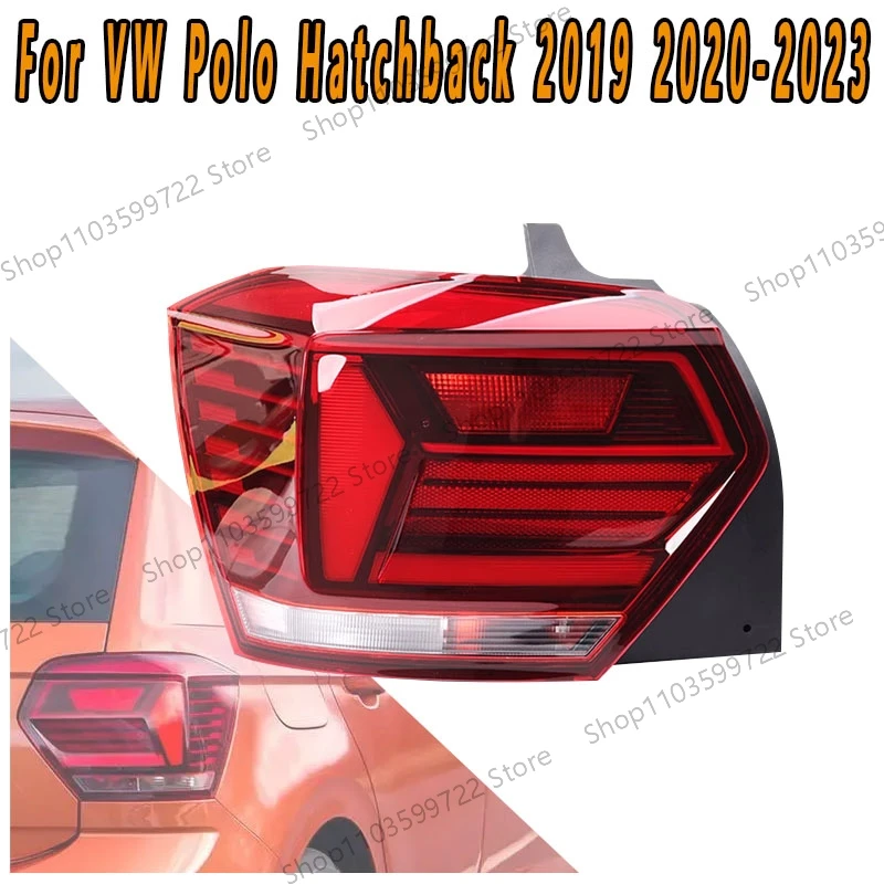 

For Volkswagen VW Polo Hatchback 2019-2013 Taillight Housing Turn Signal Lampshade Reverse Brake Light Parking Light No Bulb