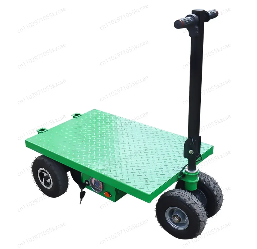 Electric Folding Trolley 900W, Portable Flat Truck for Construction Site Decoration and Goods Transport