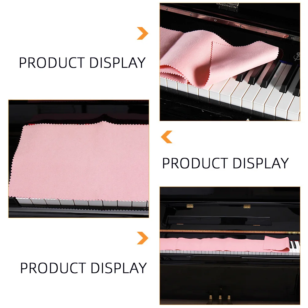 

Piano Keyboard Cover Instrument Thickened Pleuche Cloth for Upright Covers Decor