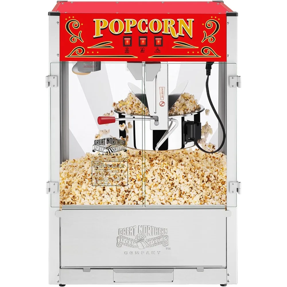 Midway Marvel Countertop Popcorn Machine 7 Gallon Popper-16oz Kettle, Old Maids Drawer, Warming Tray, Scoop