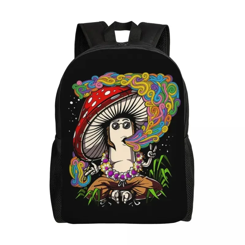 Sexy mushrooms tattoo flash laptop backpack men women fashion bookbag for college school students hippie magic power bags