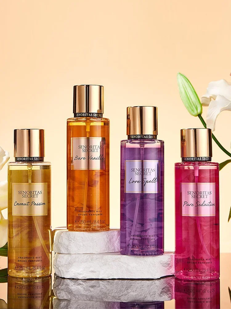 Sexuellement secret pour femme, parfum de fruits, brumisateur, breloque longue durée, parfum en porcelaine, vaporisateur pour le corps, désodorisant, 250ml