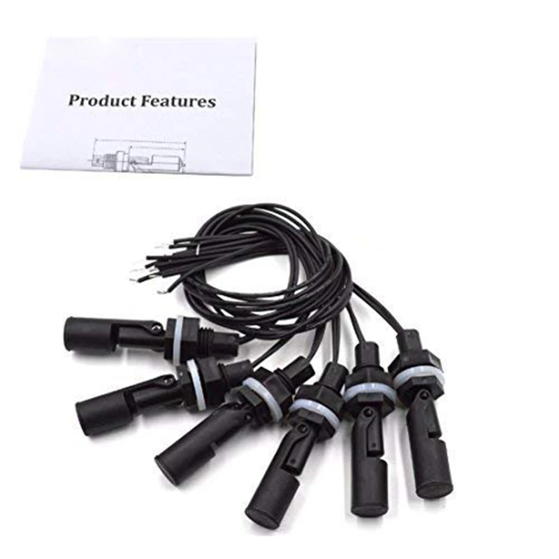 6 Pieces Side Mounted Horizontal Liquid Float Switch Water Level Sensor