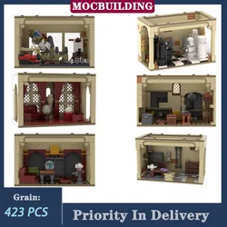 Office Dorm Modular Castle - House Kitchen Library Model Building Blocks MOC Room of Requirement Architecture Collection Toys