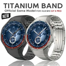 Original No Gaps Luxury Titanium Strap for Huawei Watch GT 5 Pro Metal Bracelet for Huawei Watch GT5 Pro Specialized Watch Strap