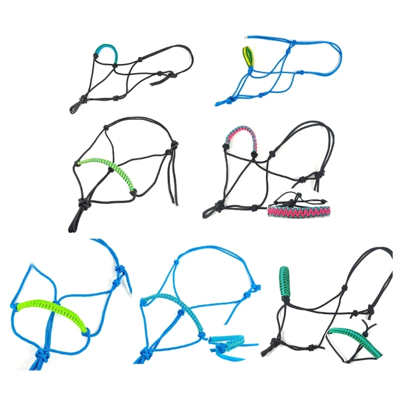 Ngựa Dây Nút Thắt Huấn Luyện Headstall Webbing Dây Chống Mòn Dây Dây Có Thể Điều Chỉnh Cưỡi Ngựa Dây Bền bỉ