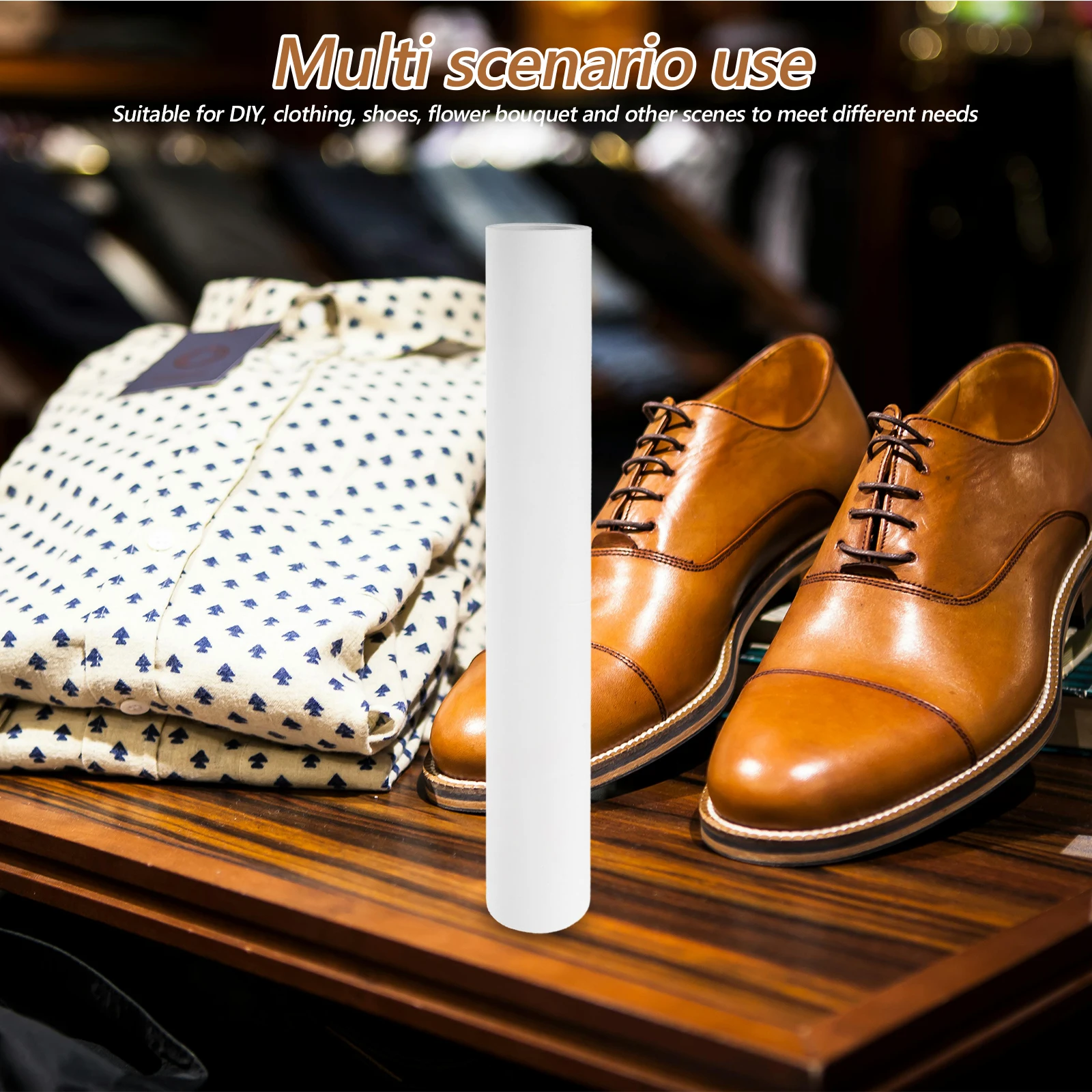 

White Wrapping Paper Roll for Creative DIY and Floral Designs Sturdy and Safe Material for Various Uses Wrapping Paper