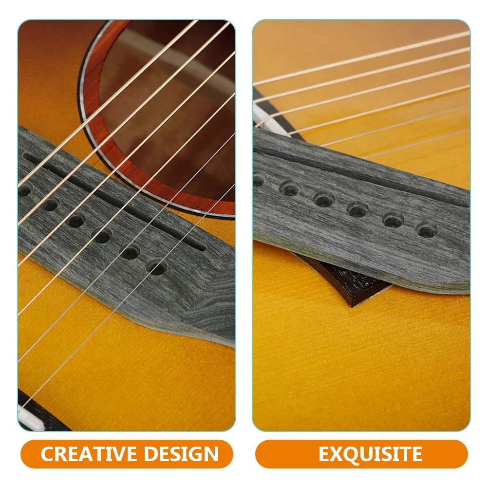 

Acoustic Bridge Replacement Smooth Wood Saddle For Folk Guitar String Instrument Parts Guitar Accessories