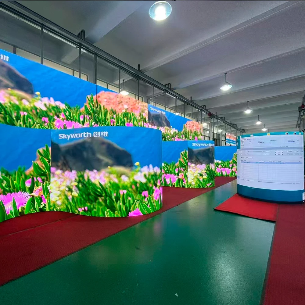 LED 플래닝 박물관 P3.91 HD 스크린 플렉시블 풀컬러 비디오 플렉시블 스크린 패널