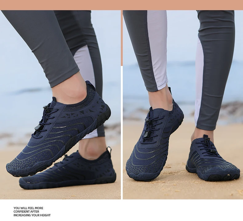 Summer Wide-Head Wading Shoes Men Barefoot Upstream Sketch Shoes Fitness Cycling Yoga Casual Sandals Women Water Sports Shoes