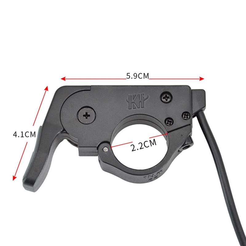 Electric Bicycle EBike Left Right Universal Thumb Throttle Speed Controller 24-72V 165cm Electric Bike Accessories