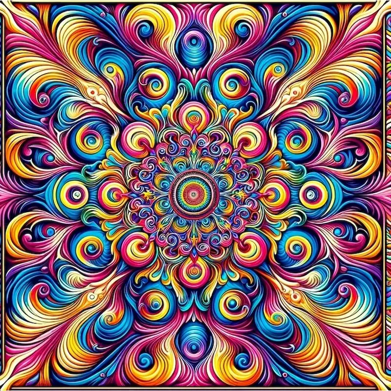 

PhotoCustom Diamond Embroidery Colorful Mandala Painting Landscape Picture Of Rhinestones DIY Diamond Mosaic Wall Decor