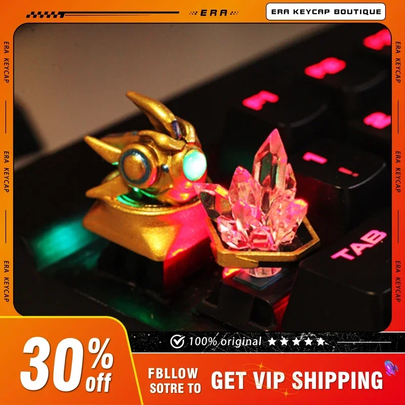 Anime Keycaps 3D Resin Keycap DIY Handmade Key Caps Mechanical Keyboard Caps Interstellar Doll Korean Keycaps Boy E-sports Gift