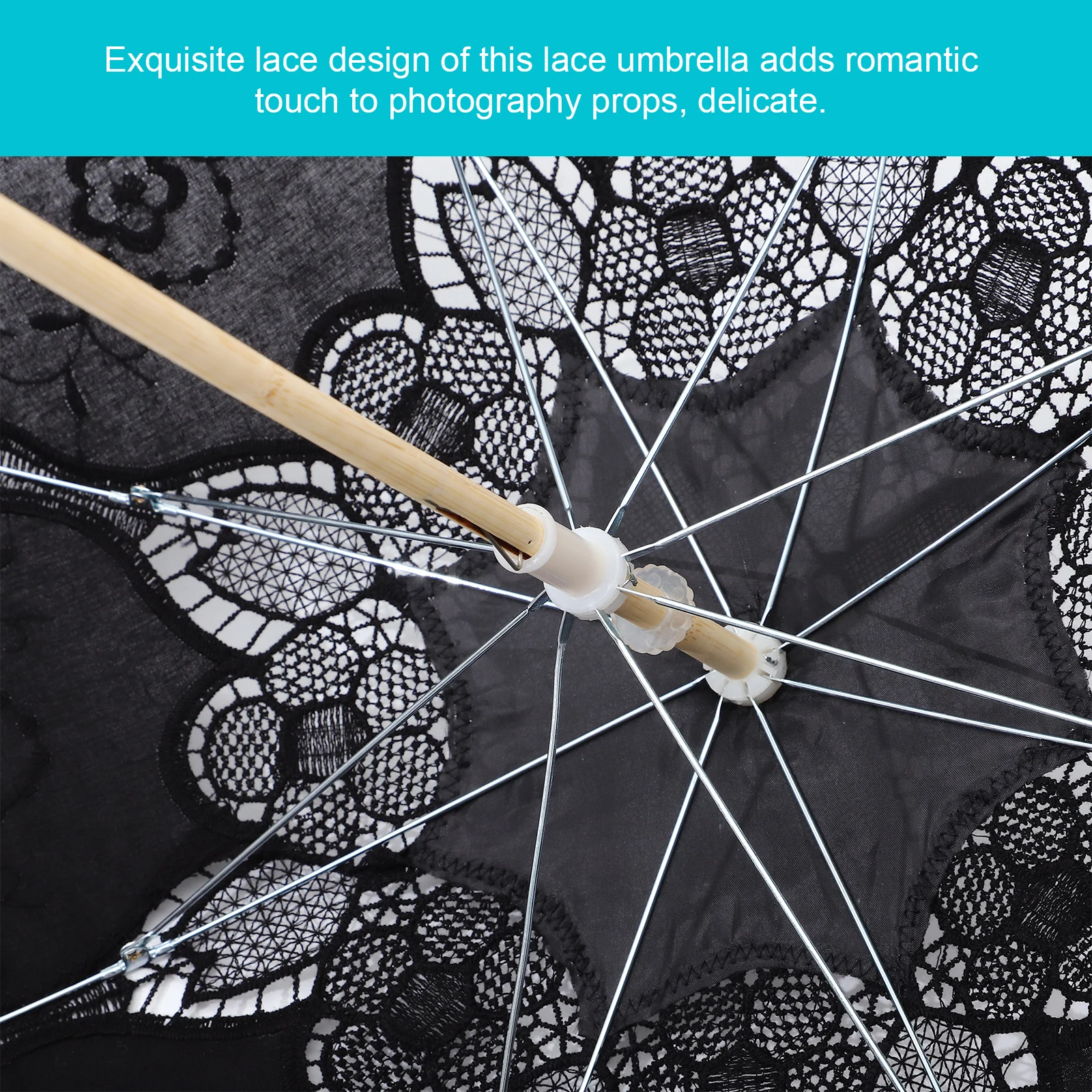 

1Pcs Exquisite Lace Parasol Umbrella For Girls Wedding Photography Props Large Size Decorative Flower Umbrella