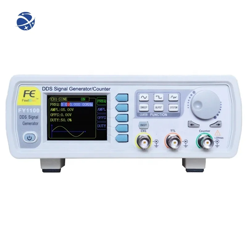 FY1100-5M Single Channel Signal Generator DDS Signal and TTL Level Output Waveform Pulse Function Frequency Meter Signal Source