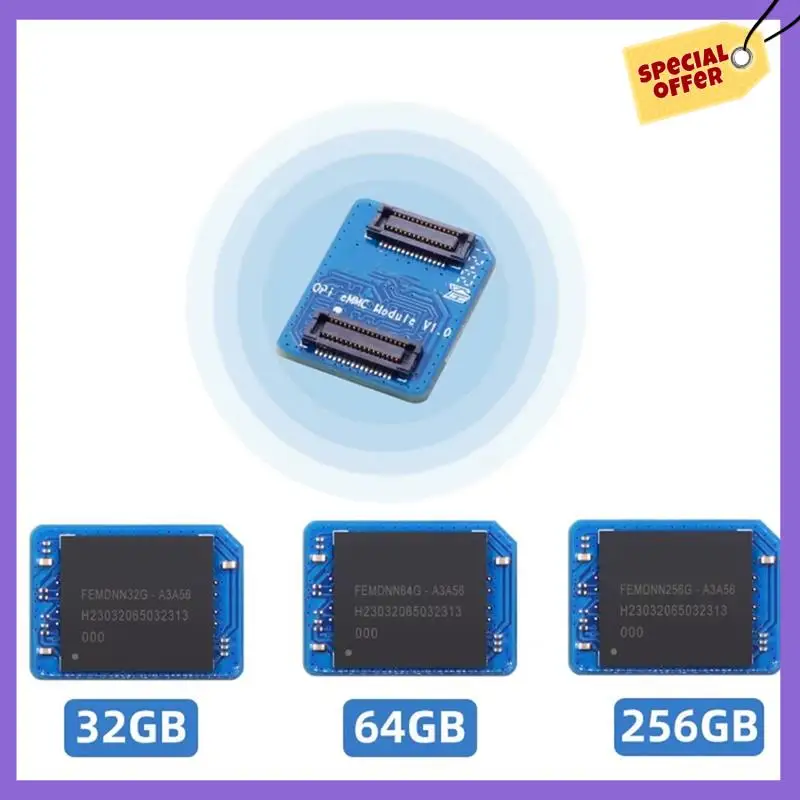 

-A96Z Модуль EMMC для Orange Pi 5 Plus для платы OPI 5 Plus с быстрым считыванием и скоростью записи