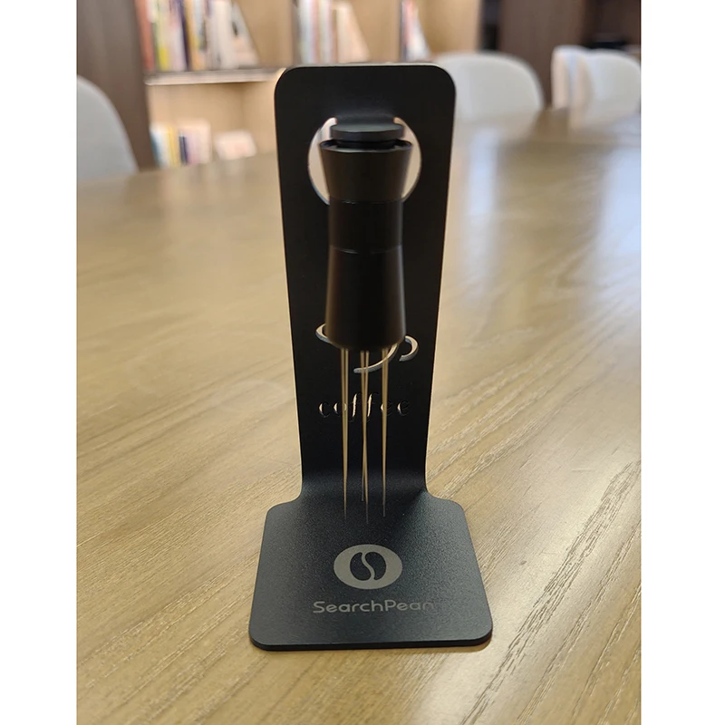 SearchPean Espresso-Kaffee-Nadelverteiler Anti-Klump-Tool für Kaffeepulververteilung mit magnetischem Absorptionsständer