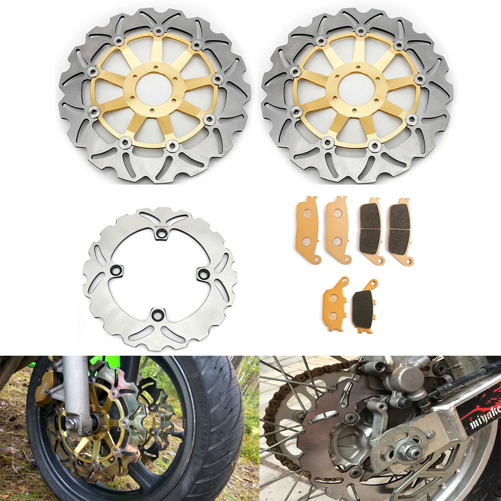 BIKINGBOY Vordere und Hintere Bremsscheiben, Bremsbeläge CBR600F SuperSport F3 95 96 97 98 CBR 600 F4 F4i 99 00 01 02 03 04 05 06 07 – Detail 7