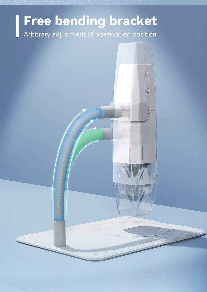 Microscope électronique portable pour souder, loupe LED HD 1080P 2MP Outil loupe avec connexion USB WiFi