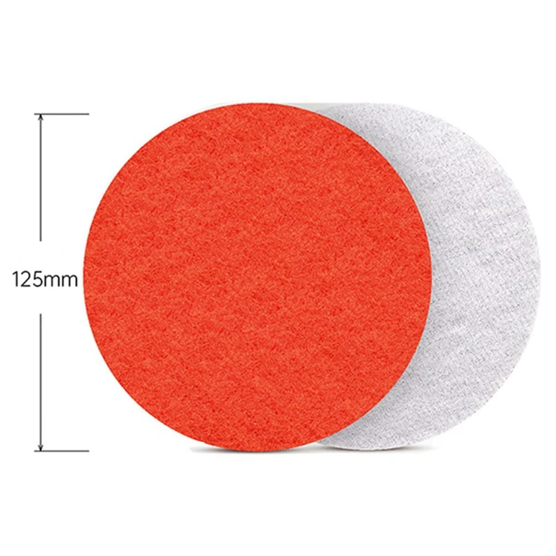AC88 16Pcs Sanding Fleece Set Scouring Pads 125mm Polishing Pads 5Inch for Wood Stainless Steel Furniture Grit 180 400 800 1500