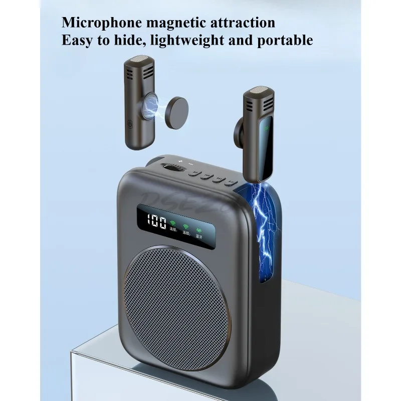 

Беспроводной усилитель, специальный для учителя, беспроводной Bluetooth-микрофон, туристическое руководство, рекламный портативный динамик