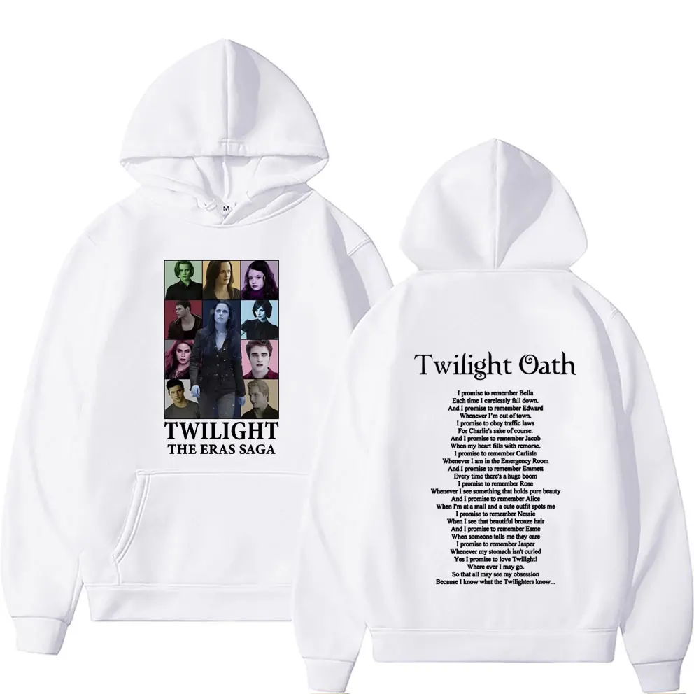 Twilight The Oath Print Hoodies Bella Jakob Edward Graphic Tracksuit Pullovers Men Women Fashion Casual Fleece Hoodie Streetwear