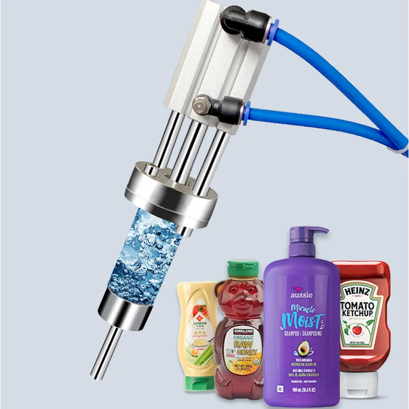 Macchina di rifornimento pneumatica di agitazione e riscaldamento riempitrice di salsa di pasta riempitrice di salsa di peperoncino riempitrice di Base di pentola calda