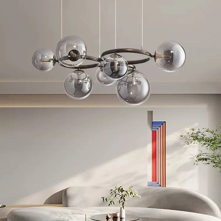 

2026 for Moonlight lighting magic bean chandelier modern creative hanging lights living room dining room home decor pendant