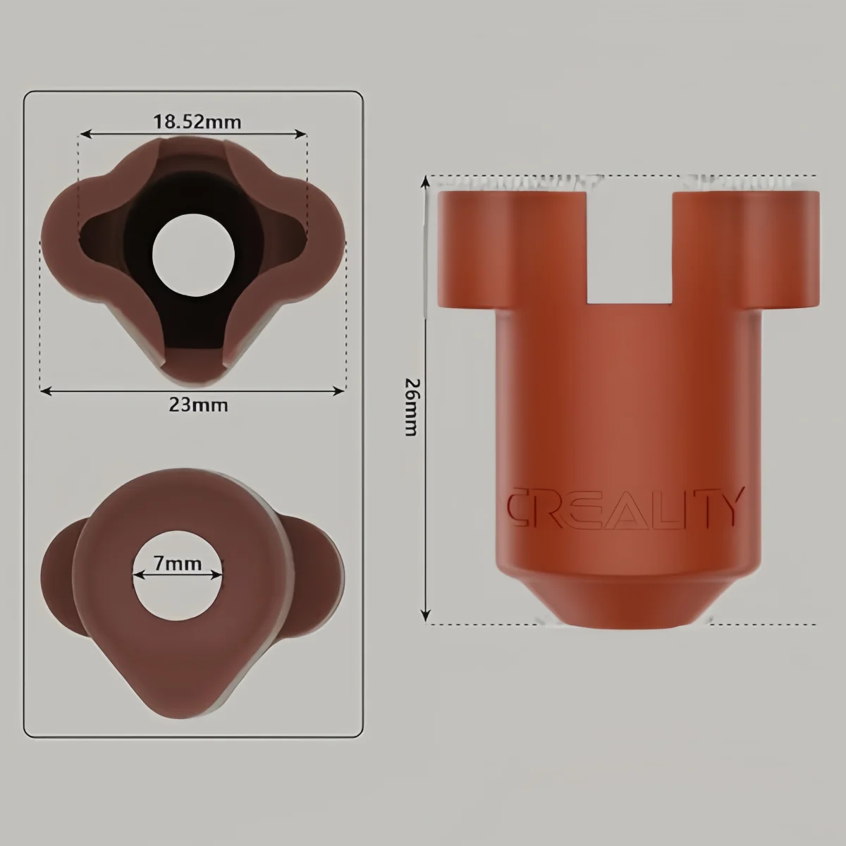 

Creality K1 Silicone Sleeve ,High Temperature and Wear Resistance Hotend Nozzle Silicone Cover Socks for K1 Series