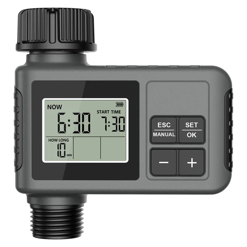 -A90P Smart Water Timer Intelligent 1-Outlet Irrigation Watering System Sprinkler Timer Garden Programmer LCD Display