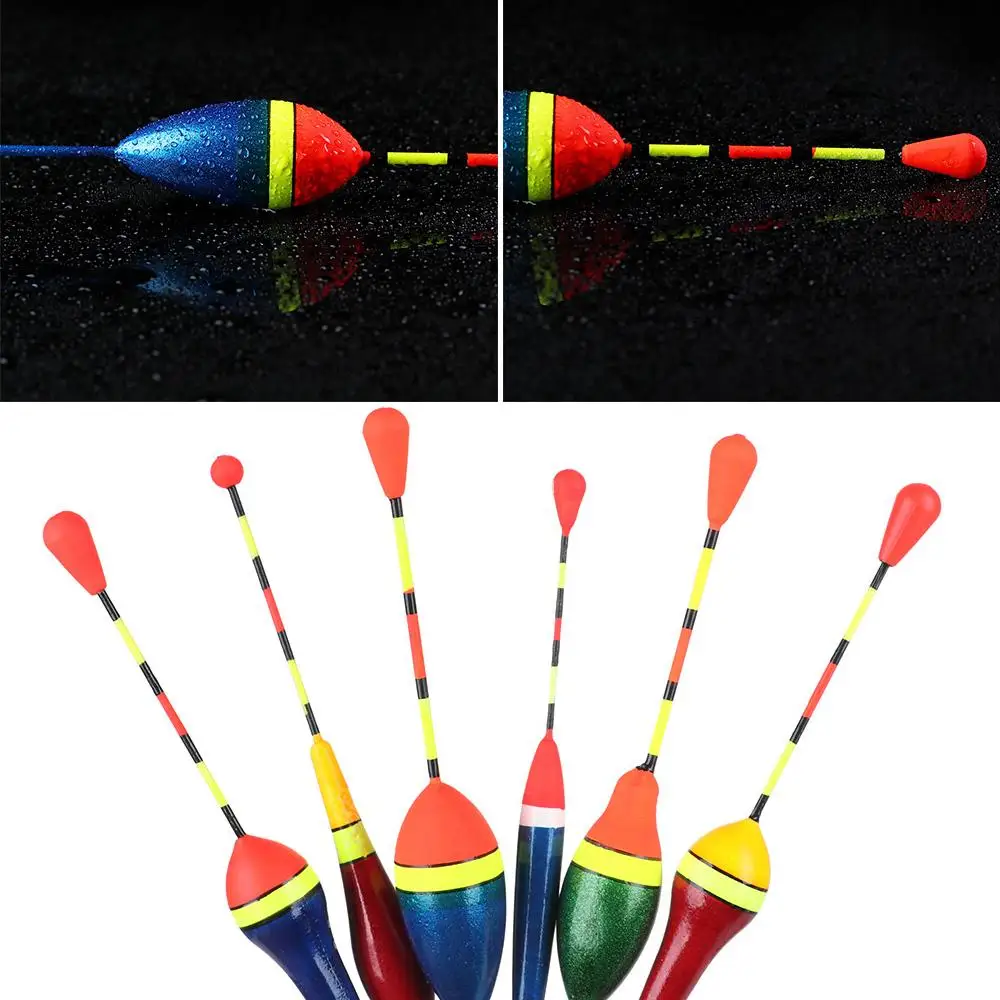 2PCS Outdoor Assorted Sizes Mix Size Fluctuate Floats Bobbers Indicator Fishing Lure Light Stick Floats