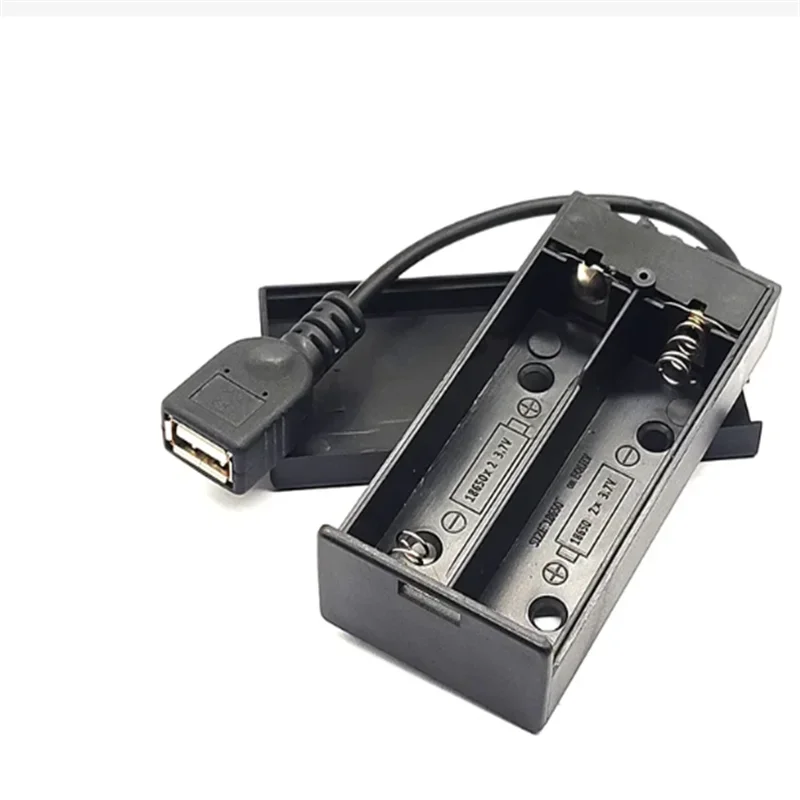 2/3 AA Battery Holder Battery Case Box Storage 4.5-5V with Cover and Switch with USB Cable Building Block Led Light Kit