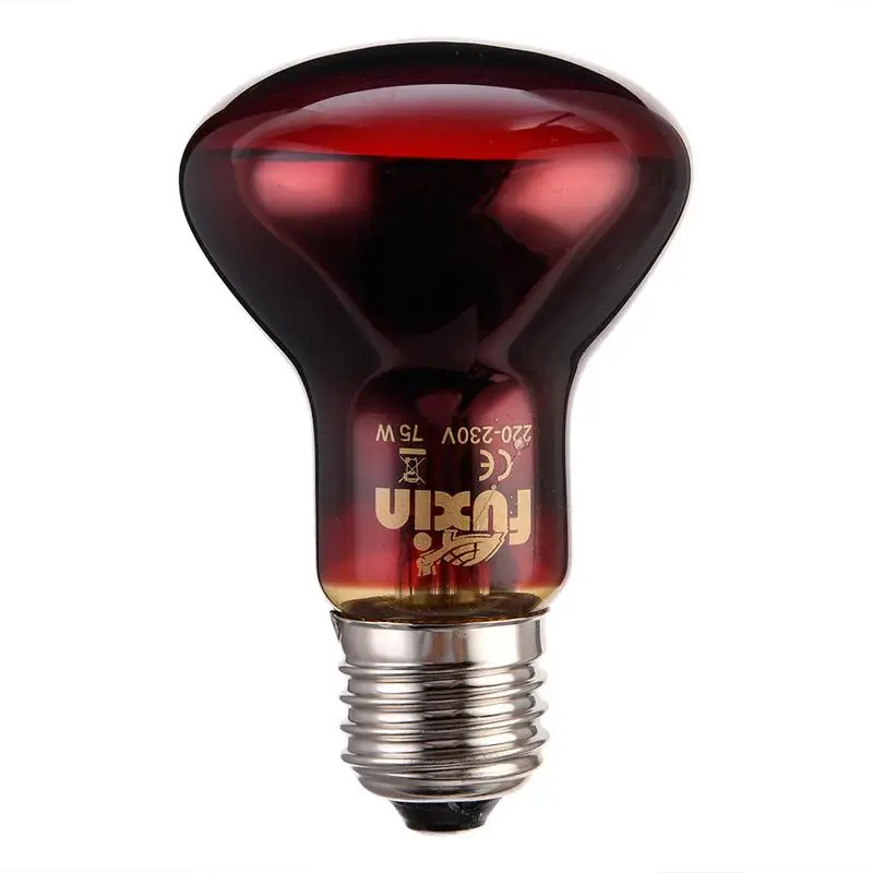 Pet Red Heating Lamp E27 Day Night For Amphibian Snake Lamp Heat Reptile Bulb UV Light 75W 60W 100W AC220-240V