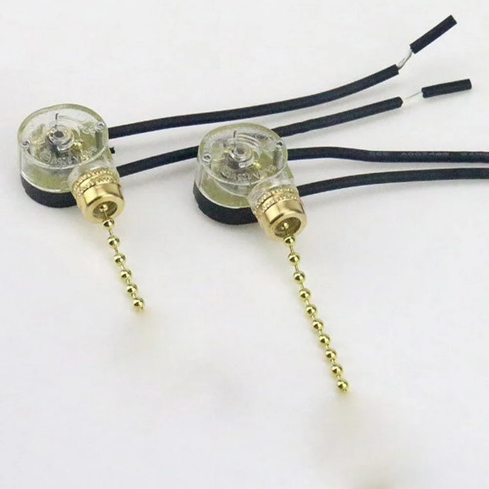 

Fan Pull Chain Ceiling Lamp Replacement Golden Eco-Friendly Premium Material Manual Control Switch For Lights