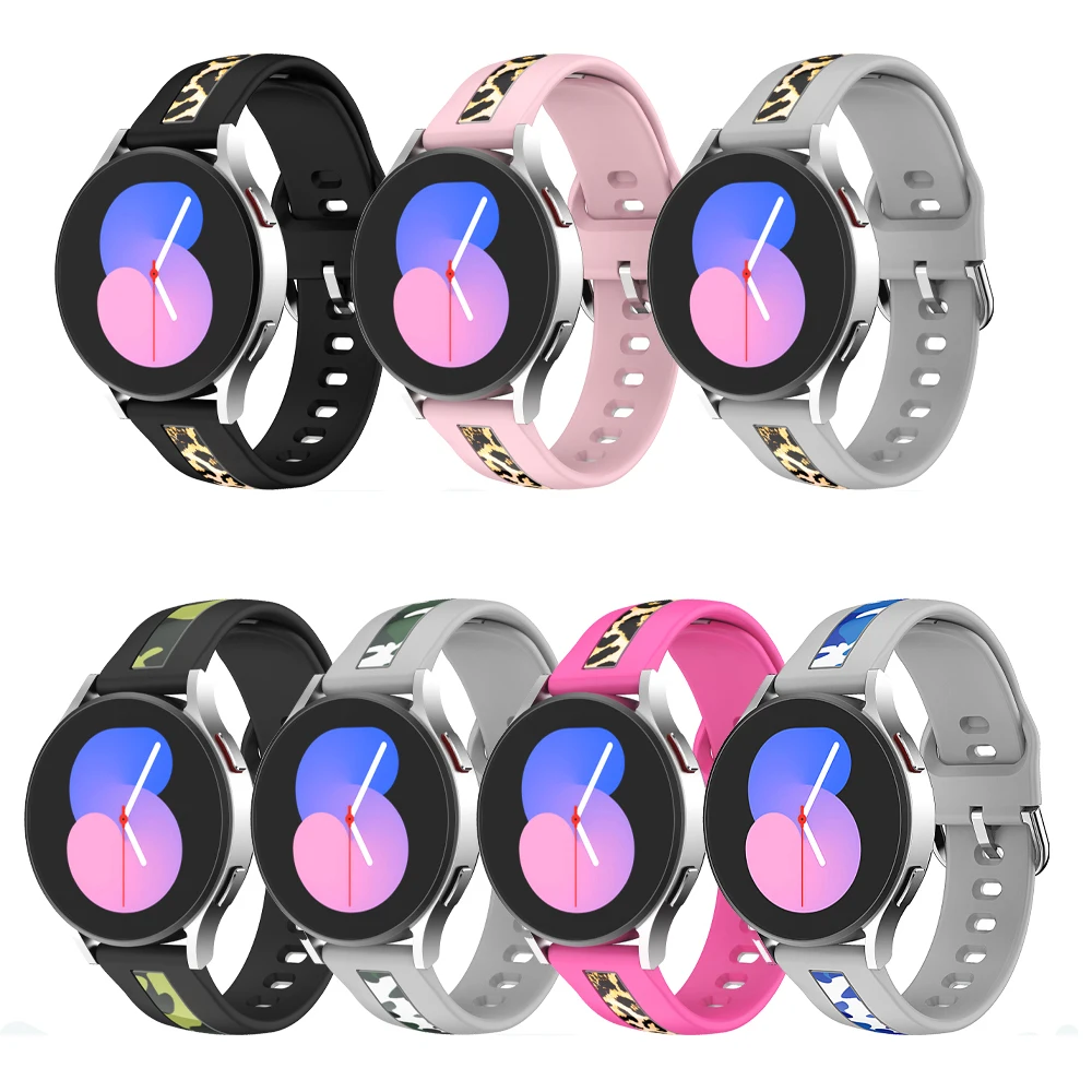 20มม.ซิลิโคน Smartwatch สำหรับ Huawei Watch GT 2 3 42มม./GT3 Pro 43มม.สร้อยข้อมือสำหรับ Samsung Galaxy นาฬิกา4/5 Correa
