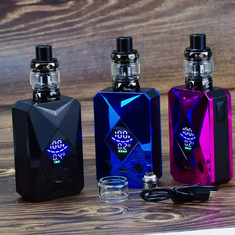 

wolfcoolvape 100W Box Mod Vape Kit M6 with 2600mAh Battery, 4ml Atomizer Tank Electronic Cigarette Vaporizer Starter Set