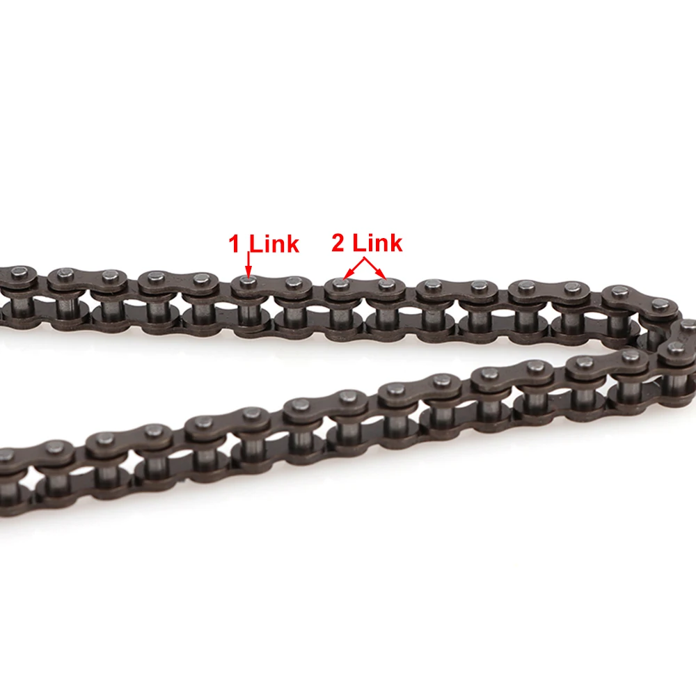 132 Link Drive Chain 25H Roller Chain for 47cc 49cc Mini Motorcycle Four-wheel Beach Bike Quad Dirt ATV Off-road Accessories