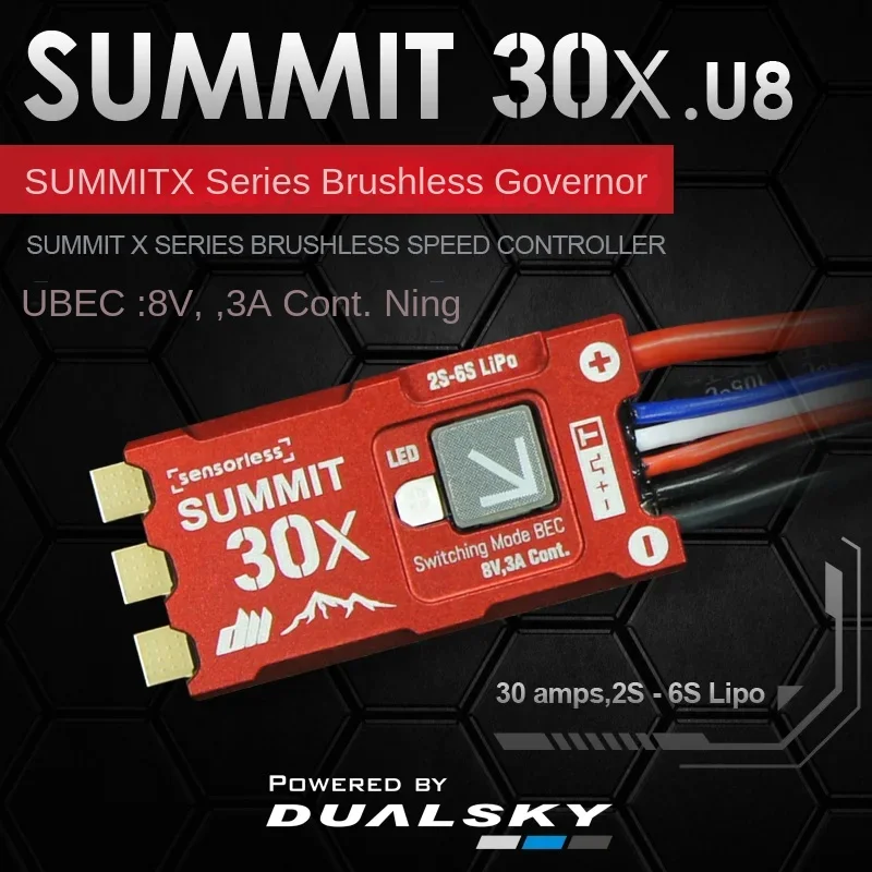 DUALSKY SUMMIT 30X.U8 for gliders，SUMMIT series brushless speed controller