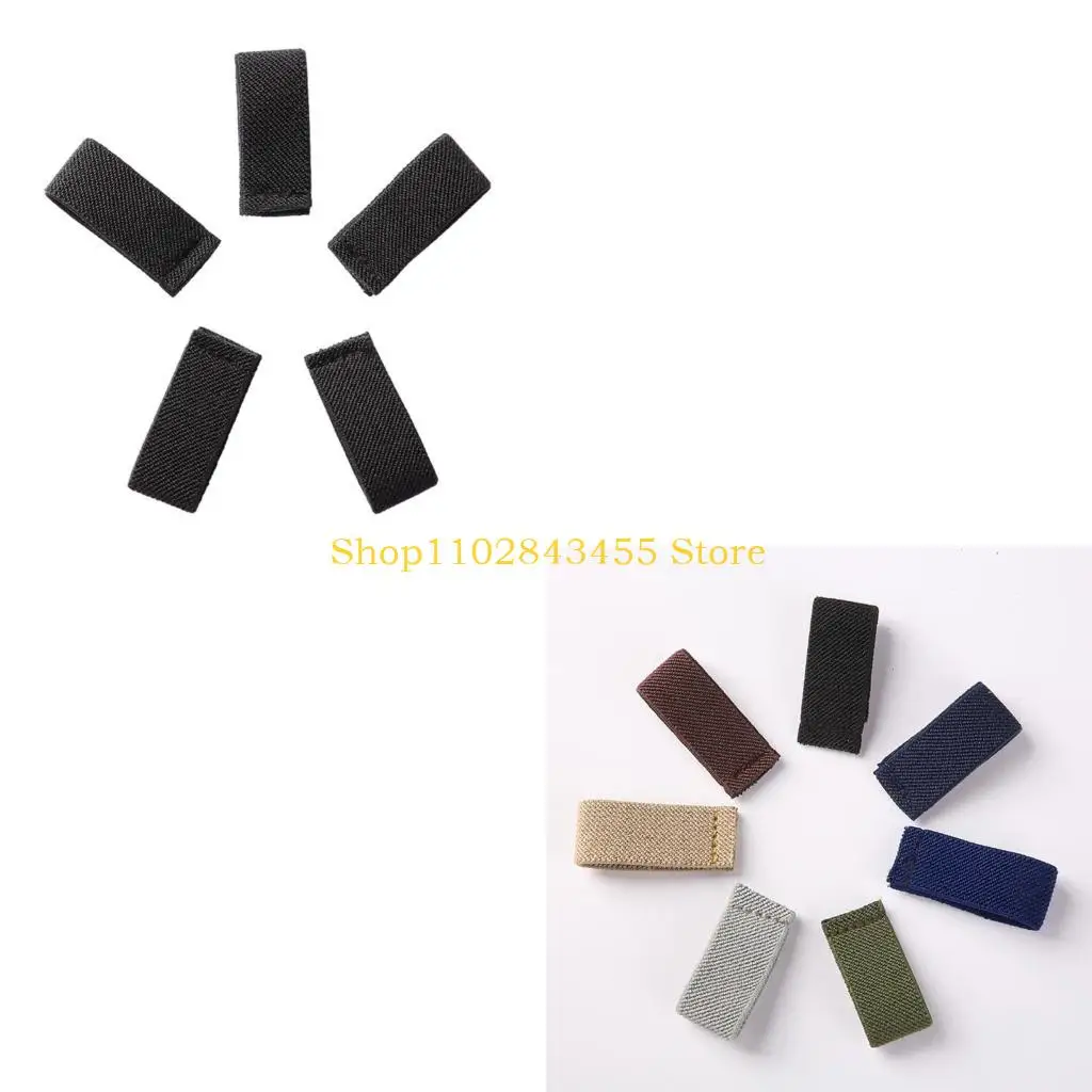 49MC 5pcs Creatively Nylon Belt Loop for Waist Belt DIY Components Casual Heavy Rock Waist Belt Loop for Adult Unisex