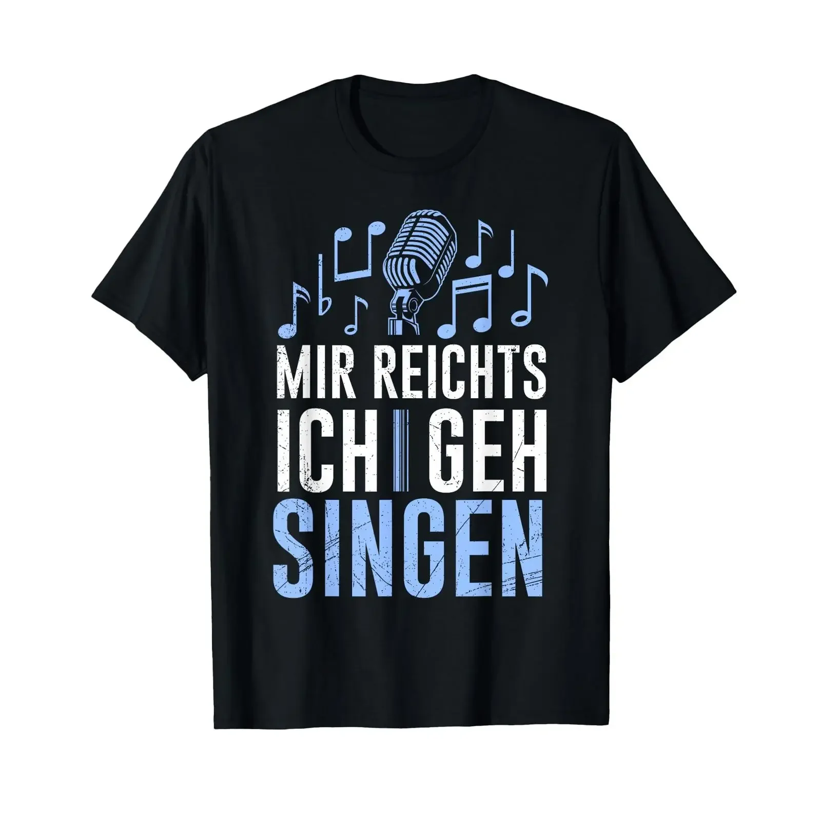 Choir Musician Mir reichts ich geh singen T Shirt black vintage Washed fashion streetwear designer clothes Slightly homme